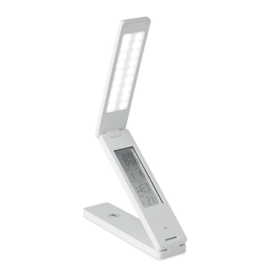 Picture of DESK TOP LAMP AND WEATHER STATIO in White.