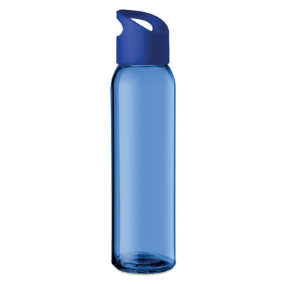 Picture of GLASS BOTTLE 470ML in Blue.