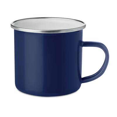 Picture of METAL MUG with Enamel Layer in Blue.