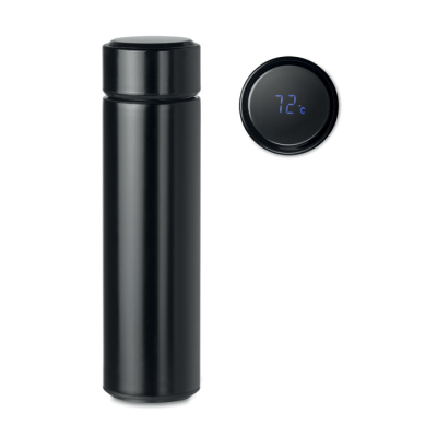 Picture of BOTTLE with Touch Thermometer in Black.