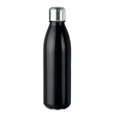 Picture of GLASS DRINK BOTTLE 650ML in Black