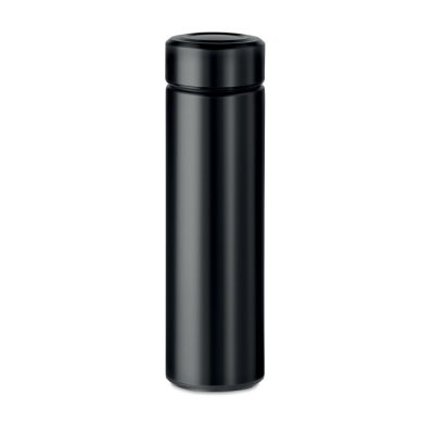 Picture of DOUBLE WALL 425 ML FLASK in Black.