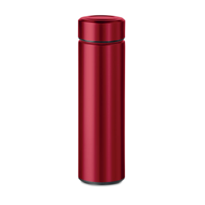 Picture of DOUBLE WALL 425 ML FLASK in Red.