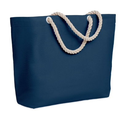 Picture of BEACH BAG with Cord Handle in Blue.