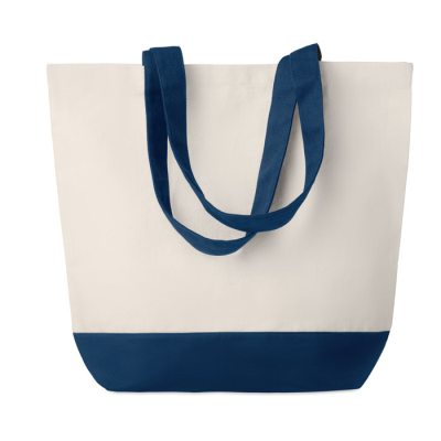 Picture of CANVAS BEACH BAG 280GR & M2 in Blue.