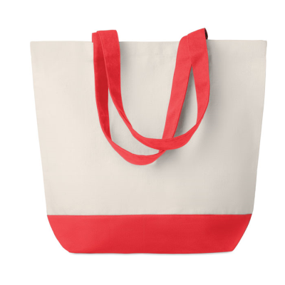 Picture of CANVAS BEACH BAG 280GR & M2 in Red