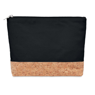 Picture of CORK & COTTON COSMETICS BAG in Black