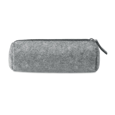 Picture of FELT ZIPPERED PENCIL CASE in Grey.