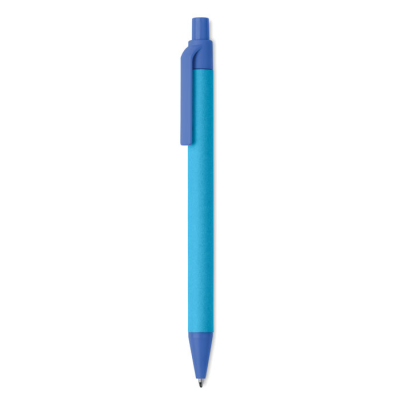 Picture of PAPER & PLA CORN BALL PEN in Blue.