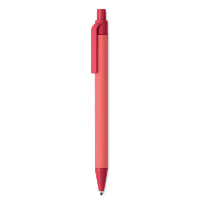 Picture of PAPER & PLA CORN BALL PEN in Red.