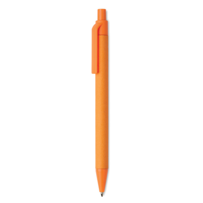 Picture of PAPER & PLA CORN BALL PEN in Orange.