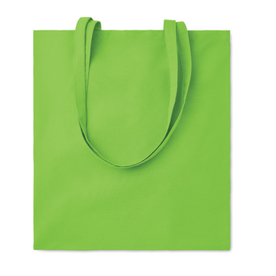 Picture of 180G COTTON SHOPPER TOTE BAG in Lime