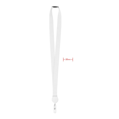 Picture of LANYARD RETRACTABLE CLIP in White.