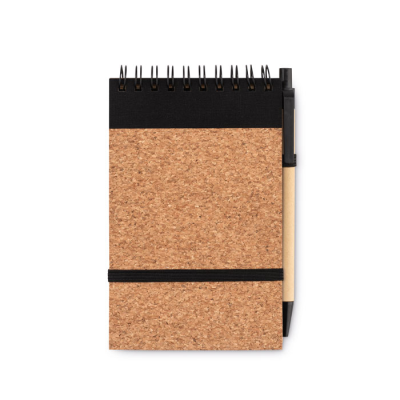 Picture of A6 CORK NOTE PAD with Pen