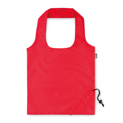 Picture of FOLDING RPET SHOPPER TOTE BAG in Red