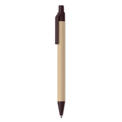 Picture of PUSH BALL PEN COFFEE HUSK & ABS in Brown