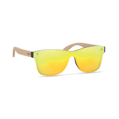 Picture of SUNGLASSES with Mirrored Lens in Yellow