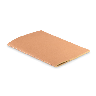 Picture of A5 RECYCLED NOTE BOOK 80 PLAIN in Brown.