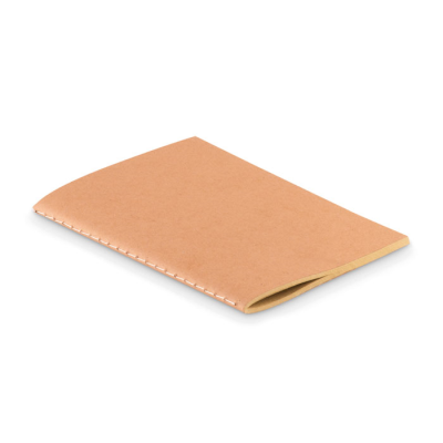 Picture of A6 RECYCLED NOTE BOOK 80 PLAIN in Brown