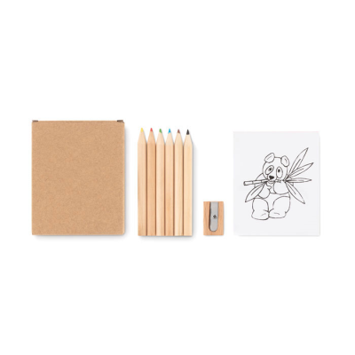 Picture of COLOURING SET in Brown