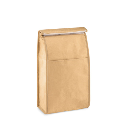 Picture of WOVEN PAPER 3L LUNCH BAG in Brown.