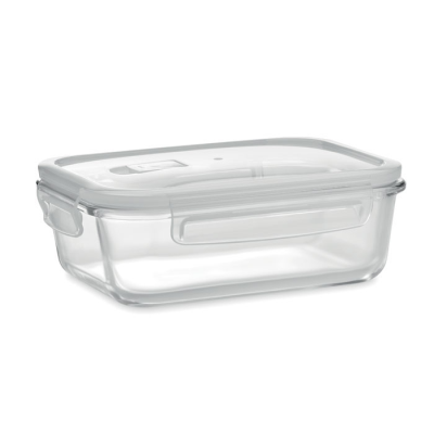 Picture of GLASS LUNCH BOX & PP LID 900ML in White