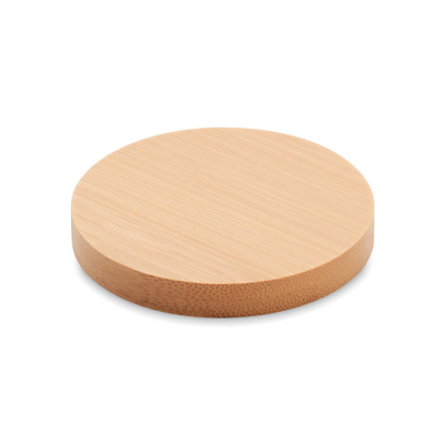 Picture of BAMBOO BOTTLE OPENER &  COASTER in Brown