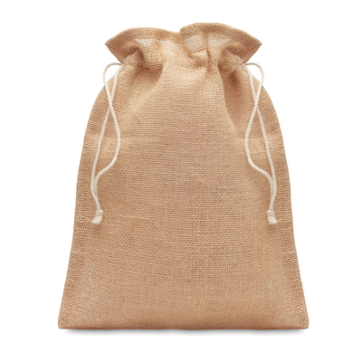 Picture of SMALL JUTE GIFT BAG 14 x 22 CM in Brown