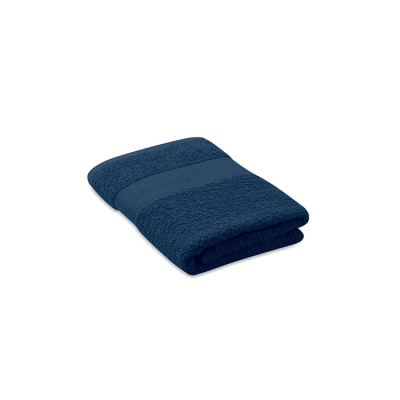 Picture of TOWEL ORGANIC COTTON 100X50CM in Blue.