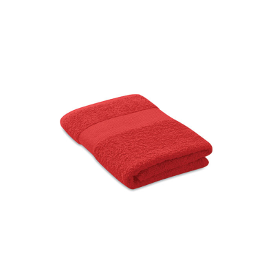 Picture of TOWEL ORGANIC COTTON 100X50CM in Red.