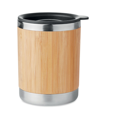 Picture of TUMBLER in Bamboo Cover 250Ml in Brown
