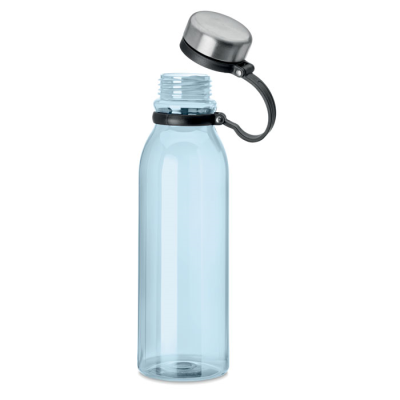 Picture of RPET BOTTLE WITH STAINLESS STEEL CAP 780ML in Transparent Light Blue.
