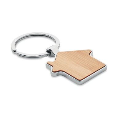 Picture of HOUSE KEYRING METAL BAMBOO