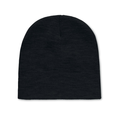 Picture of BEANIE HAT IN RPET POLYESTER in Black