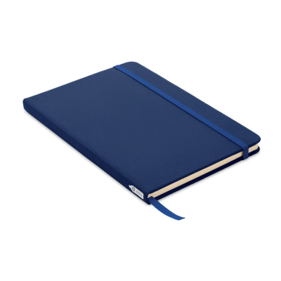 Picture of A5 NOTE BOOK 600D RPET COVER in Blue.