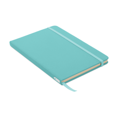 Picture of A5 RPET NOTE BOOK 80 LINED in Blue