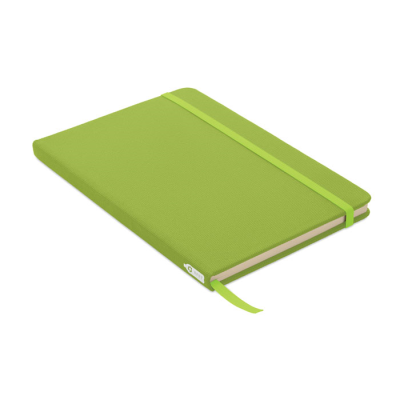Picture of A5 RPET NOTE BOOK 80 LINED in Green
