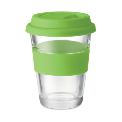 Picture of GLASS TUMBLER 350 ML in Green.
