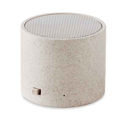 Picture of 3W SPEAKER in Wheat Straw & ABS in Brown.