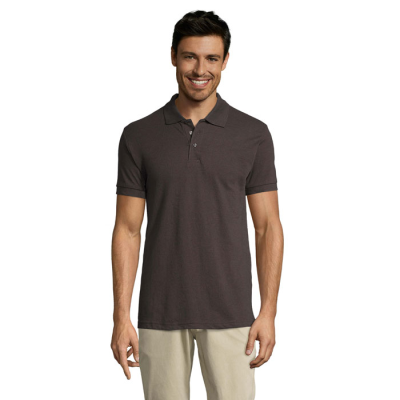 Picture of PRIME MEN POLYCOTTON POLO in Grey.