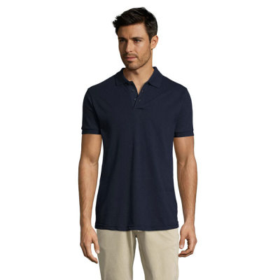 Picture of PRIME MEN POLYCOTTON POLO in Blue.