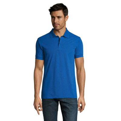 Picture of PRIME MEN POLYCOTTON POLO in Blue.