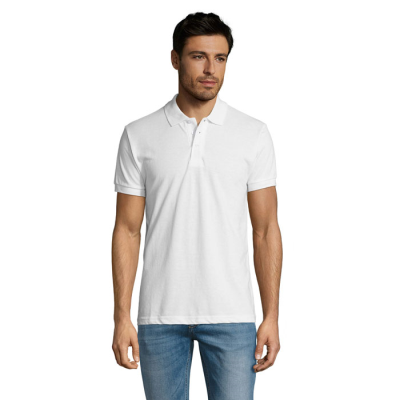 Picture of PRIME MEN POLYCOTTON POLO in White