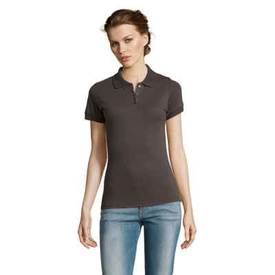 Picture of PRIME LADIES POLYCOTTON POLO in Grey.