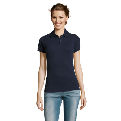 Picture of PRIME LADIES POLYCOTTON POLO in Blue.
