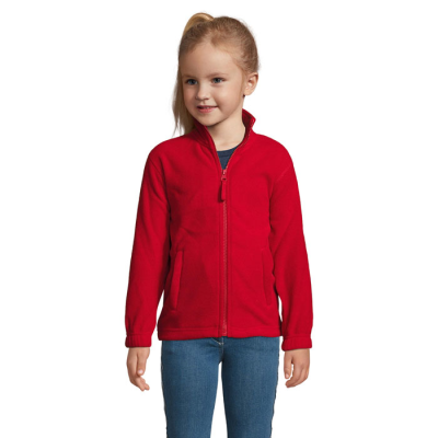 Picture of NORTH CHILDRENS FLEECE JACKET in Red