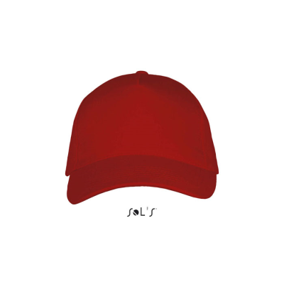 Picture of LONG BEACH FIVE PANEL CAP in Red