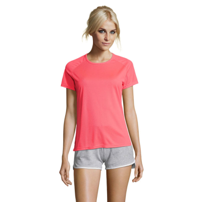 Picture of SPORTY LADIES TEE SHIRT POLYES in Pink