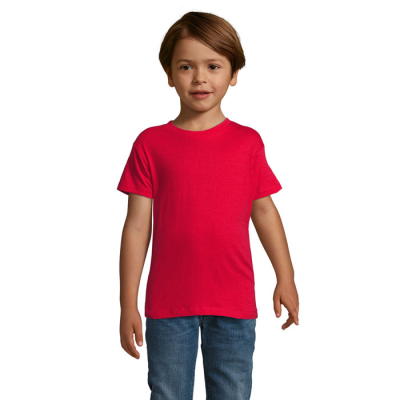 Picture of REGENT F CHILDRENS TEE SHIRT 150G in Red.