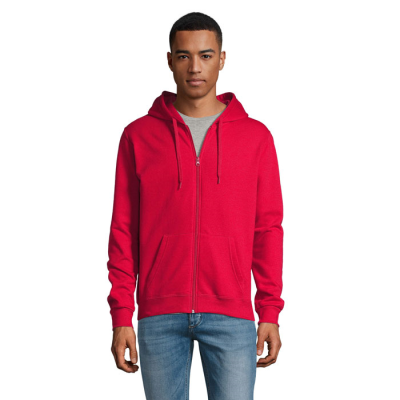 Picture of STONE UNI HOODED HOODY 260G in Red